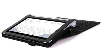 Premium PU Leather Case Stand Cover For Lenovo Yoga Tab 3 8.0 850 And Yoga Tablet 2 8.0 830 With Velcro Hand Strap And Card Slots (Black) - Intl June 2018 - 4 Premium PU Leather Case Stand Cover for Lenovo Yoga Tab 3 8.0 850 and Yoga Tablet 2 8.0 830 with Velcro Hand Strap and Card Slots (Black) - intl - 4