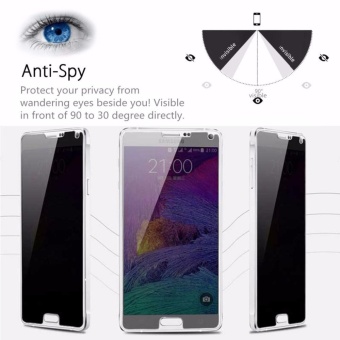 Privacy Anti-Spy Ultra-Thin 9H Tempered Glass Screen Protector ForSamsung Galaxy Note4(Black) - Intl June 2018 - 2 Privacy Anti-Spy Ultra-Thin 9H Tempered Glass Screen Protector forSamsung Galaxy Note4(Black) - intl - 2