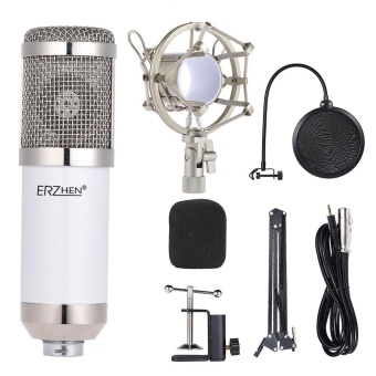 Professional Studio Broadcasting Recording Condenser Microphone Mic Kit Set 3.5mm With Shock Mount Adjustable Suspension Scissor Arm Stand Mounting Clamp Pop Filter Outdoorfree - Intl June 2018 - 2 Professional Studio Broadcasting Recording Condenser Microphone Mic Kit Set 3.5mm with Shock Mount Adjustable Suspension Scissor Arm Stand Mounting Clamp Pop Filter Outdoorfree - intl - 2