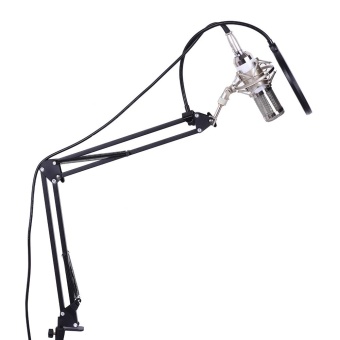 Professional Studio Broadcasting Recording Condenser Microphone Mic Kit Set 3.5mm With Shock Mount Adjustable Suspension Scissor Arm Stand Mounting Clamp Pop Filter Outdoorfree - Intl June 2018 - 4 Professional Studio Broadcasting Recording Condenser Microphone Mic Kit Set 3.5mm with Shock Mount Adjustable Suspension Scissor Arm Stand Mounting Clamp Pop Filter Outdoorfree - intl - 4