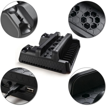 PS4 PRO PS4 SLIM Multi-Function Charging Stand With Cooling Fan & Disc Stand - Intl June 2018 - 2 PS4 PRO PS4 SLIM Multi-Function Charging stand with cooling fan & Disc Stand - intl - 2