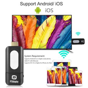 PTVdisplay WiFi Display TV Stick Dongle Receiver 1080P Miracast Airplay DLNA For Android IOS Smart Phone Tablet PC To HDTV Projector Black - Intl June 2018 - 3 PTVdisplay WiFi Display TV Stick Dongle Receiver 1080P Miracast Airplay DLNA for Android iOS Smart Phone Tablet PC to HDTV Projector Black - intl - 3