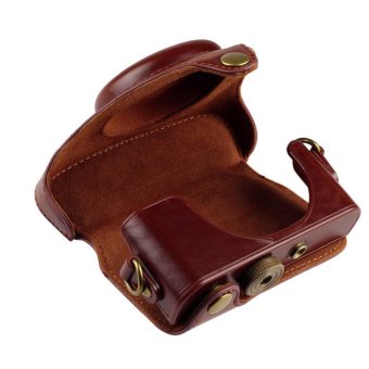PU Protective Leather Camera Case Bag Pouch For Sony RX100III With Strap Coffee June 2018 - 4 PU Protective Leather Camera Case Bag Pouch for Sony RX100III with Strap Coffee - 4