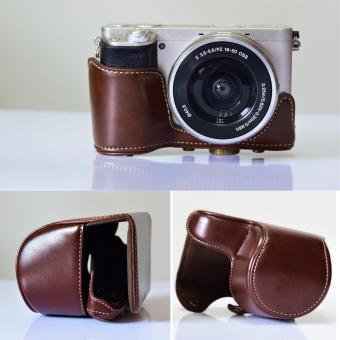 PU Protector Cover Case Bag Shell Camera Accessory With ShoulderStrap For Sony A6000 A6300 NEX-6 Coffee - Intl June 2018 - 5 PU Protector Cover Case Bag Shell Camera Accessory with ShoulderStrap for Sony A6000 A6300 NEX-6 Coffee - intl - 5