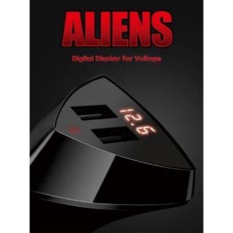 Remax Aliens 2 USB 3.4A Car Charger RCC208 With Battery Voltage Meter April 2018 - 2 Remax Aliens 2 USB 3.4A Car Charger RCC208 with Battery Voltage Meter - 2