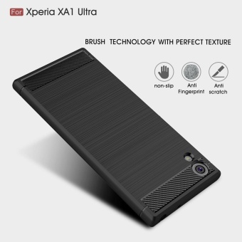 Rugged Armor Case For Sony Xperia XA1 Ultra Carbon Fiber Resilient Drop Protection Anti-Scratch Cover Black - Intl June 2018 - 4 Rugged Armor Case For Sony Xperia XA1 Ultra Carbon Fiber Resilient Drop Protection Anti-Scratch Cover Black - intl - 4