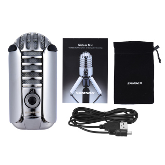 Samson Meteor Mic Studio Desktop Recording Condenser MicrophoneFold-back Legs Design With USB Cable Carrying Bag For ComputerNoteBook Tablet PC - Intl June 2018 - 2 Samson Meteor Mic Studio Desktop Recording Condenser MicrophoneFold-back Legs Design with USB Cable Carrying Bag for ComputerNoteBook Tablet PC - intl - 2