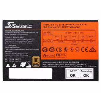 SeaSonic M12II 750 SS-750AM2 750W ATX12V 80 PLUS BRONZEFull-modular Power Supply July 2018 - 5 SeaSonic M12II 750 SS-750AM2 750W ATX12V 80 PLUS BRONZEFull-modular Power Supply - 5