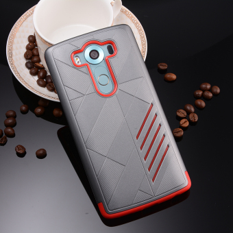Silicon + PC Combo Case For LG V10 (Grey+Red) April 2018 - 4 Silicon + PC Combo Case for LG V10 (Grey+Red) - 4