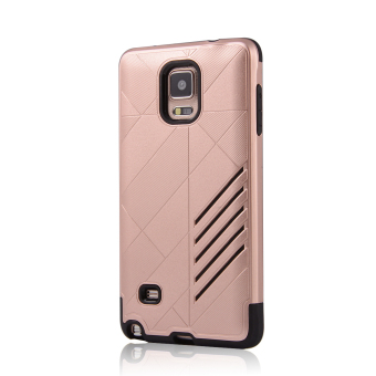 Silicon + PC Combo Case For Samsung Galaxy Note 4 N9100 (Rose Gold)- Intl July 2018 - 2 Silicon + PC Combo Case for Samsung Galaxy Note 4 N9100 (Rose Gold)- Intl - 2