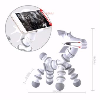 SK03 Flexible Horse Style Phone Tripod Monopod Bracket Holder StandMount Universal Phone Smartphone Holder (White Grey) June 2018 - 3 SK03 Flexible Horse Style Phone Tripod Monopod Bracket Holder StandMount Universal Phone Smartphone Holder (White Grey) - 3