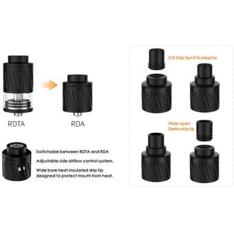 Smok Karma Brass Mod With 2in1 RDA Atomizer E-Cig Kit(gold/black) June 2018 - 2 Smok karma Brass Mod with 2in1 RDA Atomizer E-Cig Kit(gold/black) - 2