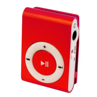 Sound Bytes Mini Metal Clip MP3 Player (Red) With FREE Exclusive Paper Bag And Pouch Case May 2018 - 2 Sound Bytes Mini Metal Clip MP3 Player (Red) with FREE Exclusive Paper Bag and Pouch Case - 2