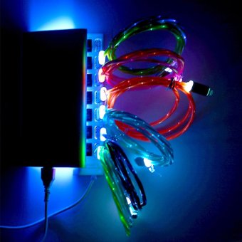 Source&Spring LED Lightning USB (3ft) Cable Premium And Durable Sync Data Cable Cord For IPhone 7 6 6S 5SE 5S - Intl June 2018 - 5 Source&Spring LED Lightning USB (3ft) Cable Premium and Durable Sync Data Cable Cord for iPhone 7 6 6S 5SE 5S - intl - 5