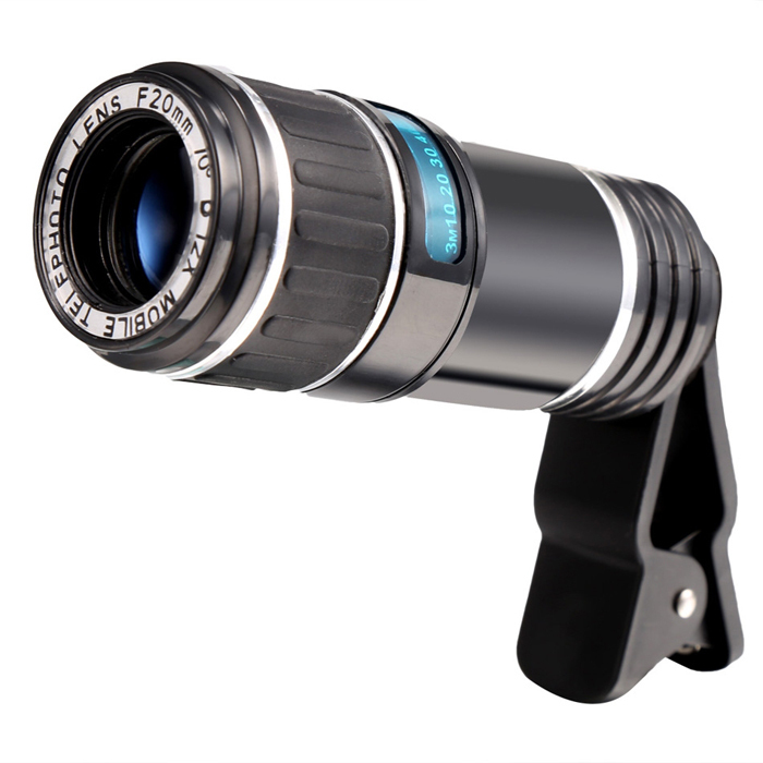 Sunweb Universal 12X Zoom Mobile Phone Telephoto Camera Lens Clip On Black June 2018 - 2 Sunweb Universal 12X Zoom Mobile Phone Telephoto Camera Lens Clip On Black - 2