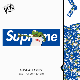 Supreme cool luggage travel box stickers guitar adhesive paper
