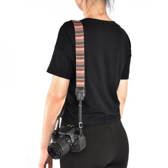 Sweatbuy Universal 1cm Wide Colorful Polyester Fabric Shoulder NeckCamera Belt Strap (Black) - Intl June 2018 - 5 Sweatbuy Universal 1cm Wide Colorful Polyester Fabric Shoulder NeckCamera Belt Strap (Black) - intl - 5