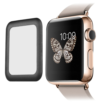 Tempered Glass Screen Protector Full Cover For Apple Watch 42mm (Black) - Intl June 2018 - 2 Tempered Glass Screen Protector Full Cover for Apple Watch 42mm (Black) - intl - 2