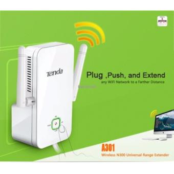 TENDA A301 300mbps Wireless WiFi Range Extender/Repeater/Booster. June 2018 - 2 TENDA A301 300mbps Wireless WiFi Range Extender/Repeater/Booster. - 2