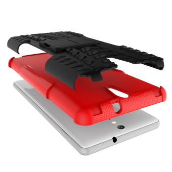 TPU + PC Armor Hybrid Case For Sony Xperia C5 Ultra (Red) June 2018 - 3 TPU + PC Armor Hybrid Case for Sony Xperia C5 Ultra (Red) - 3