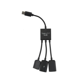 Type-C Cable 3 In 1 USB C OTG Host Cable Hub Cord Adapter ConnectorSplitter - Intl June 2018 - 2 Type-C Cable 3 in 1 USB C OTG Host Cable Hub Cord Adapter ConnectorSplitter - intl - 2