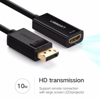 UGREEN 1080P DisplayPort DP Male To HDMI Female Cable AdapterDisplay Port Converter For Projector HP/Dell Laptop - Intl June 2018 - 2 UGREEN 1080P DisplayPort DP Male to HDMI Female Cable AdapterDisplay Port Converter for Projector HP/Dell Laptop - intl - 2