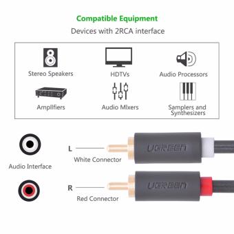 UGREEN 2RCA Male To 2RCA Male Stereo Audio Cable (3m) June 2018 - 3 UGREEN 2RCA Male to 2RCA Male Stereo Audio Cable (3m) - 3