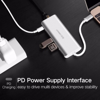 UGREEN All In 1 USB C HUB With Type C PD Power 4K Video HDMI SD Card Reader Gigabit Ethernet Adapter USB-C Type-C 3.0 HUB USB - Intl June 2018 - 5 UGREEN All in 1 USB C HUB with Type C PD Power 4K Video HDMI SD Card Reader Gigabit Ethernet Adapter USB-C Type-C 3.0 HUB USB - intl - 5
