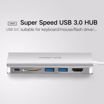 UGREEN All In 1 USB C HUB With Type C PD Power 4K Video HDMI SD Card Reader Gigabit Ethernet Adapter USB-C Type-C 3.0 HUB USB - Intl June 2018 - 3 UGREEN All in 1 USB C HUB with Type C PD Power 4K Video HDMI SD Card Reader Gigabit Ethernet Adapter USB-C Type-C 3.0 HUB USB - intl - 3