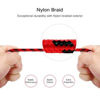UGREEN Metal Alloy USB Lightning Cable USB Charger Cable NylonBradied Design For IPhone 4 5 6 7 IPad - Red,0.5M - Intl July 2018 - 4 UGREEN Metal Alloy USB Lightning Cable USB Charger Cable NylonBradied Design for iPhone 4 5 6 7 iPad - Red,0.5M - intl - 4