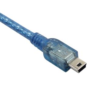 USB 2 Male To Mini USB Male Data Charging Cable 0 Translucent Blue June 2018 - 2 USB 2 Male to Mini USB Male Data Charging Cable 0 Translucent Blue - 2