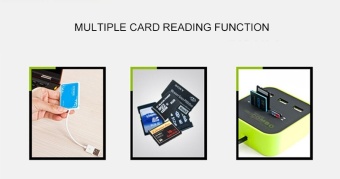 USB 2.0 Hub Combo All In One Multi-card Reader With 3 Ports ForMMC/M2/MS Blue Color - Intl May 2018 - 5 USB 2.0 hub Combo All In One Multi-card Reader with 3 Ports forMMC/M2/MS Blue Color - intl - 5