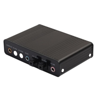 USB 6 Channel 5.1 External Optical Audio Sound Card For NotebookPC(Black) - Intl June 2018 - 5 USB 6 Channel 5.1 External Optical Audio Sound Card for NotebookPC(Black) - intl - 5