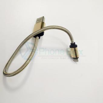USB Metal Braided IPhone Data/charging Cable For Power Bank (gold) June 2018 - 3 USB Metal Braided iPhone data/charging cable for power bank (gold) - 3