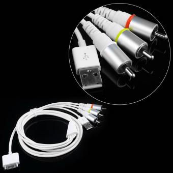 USB TV RCA Video Composite AV Cable To Ipod Adapter For IPad 2iPhone 4 3GS June 2018 - 5 USB TV RCA Video Composite AV Cable to Ipod Adapter For iPad 2iPhone 4 3GS - 5