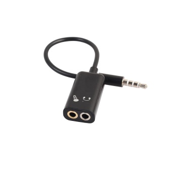 Useful 3.5mm Stereo Splitter Audio Male To Earphone Headset +Microphone Adapter - Intl June 2018 - 2 Useful 3.5mm Stereo Splitter Audio Male to Earphone Headset +Microphone Adapter - intl - 2