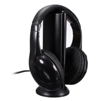 V SHOW 5In1 Hifi Stereo Wireless Headset Headphone FmMonitorwithMic For Pc Tv Mp3 Phone (Black) - Intl April 2018 - 2 V SHOW 5In1 Hifi Stereo Wireless Headset Headphone FmMonitorwithMic For Pc Tv Mp3 Phone (Black) - intl - 2