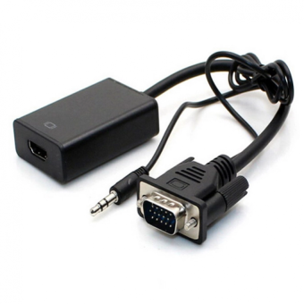 VGA To HDMI Output 1080P HD + USB Audio TV AV HDTV Cable June 2018 - 5 VGA to HDMI Output 1080P HD + USB Audio TV AV HDTV Cable - 5