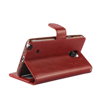Wallet Flip Leather Case With Card Bag Holder For Samsung GALAXYNote 4 Brown July 2018 - 2 Wallet Flip Leather Case With Card Bag Holder For Samsung GALAXYNote 4 Brown - 2
