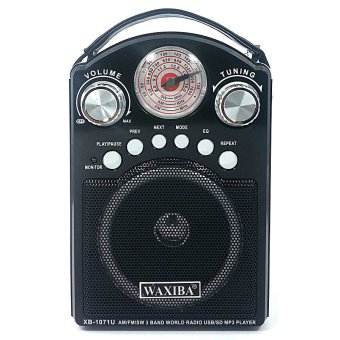 Waxiba XB-1071U AM/FM/SW Radio With USB/SD MP3 Playback AndTorchlight (Black) July 2018 - 2 Waxiba XB-1071U AM/FM/SW Radio With USB/SD MP3 Playback andTorchlight (Black) - 2