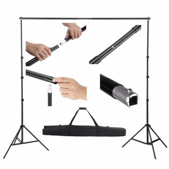 Wego Fashion,high-quality,Adjustable 3x2.6m Pro Portable Heavy-DutyBackdrop Support System Kit 3m * 2.6m- Tripod Is Adjustable + CarryBag- Professional Photo Studio Backgrounds Kit - Intl July 2018 - 2 Wego fashion,high-quality,Adjustable 3x2.6m Pro Portable Heavy-DutyBackdrop Support System Kit 3m * 2.6m- Tripod is adjustable + CarryBag- Professional Photo Studio Backgrounds Kit - intl - 2