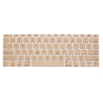Welink Fashion Silicone US Keyboard Cover Waterproof KeyboardProtector Skin For Apple Macbook 12 Inch (Gold) July 2018 - 2 Welink Fashion Silicone US Keyboard Cover Waterproof KeyboardProtector Skin For Apple Macbook 12 Inch (Gold) - 2