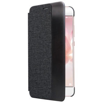 Window View Flip Cover PU Leather Hard Back Case For Huawei P10(Black) - Intl June 2018 - 3 Window View Flip Cover PU Leather Hard Back Case for Huawei P10(Black) - intl - 3