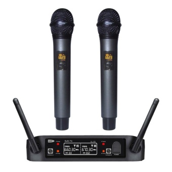 Wireless UHF Professional Microphone 2-Channel Dual LCD Handheld Mic System Kits US PLUG - Intl July 2018 - 2 Wireless UHF Professional Microphone 2-Channel Dual LCD Handheld Mic System Kits US PLUG - intl - 2