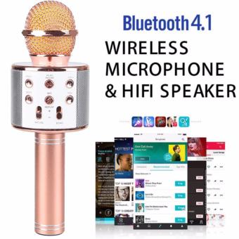 WS-858 Wireless Karaoke Bluetooth Microphone HIFI Speaker (Rose Gold) June 2018 - 2 WS-858 Wireless Karaoke Bluetooth Microphone HIFI Speaker (Rose Gold) - 2