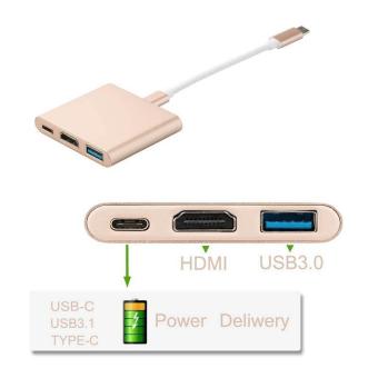 YBC Type C USB 3.1 To HDMI Adapter Charging Port For Macbook Laptop - Intl June 2018 - 5 YBC Type C USB 3.1 to HDMI Adapter Charging Port for Macbook Laptop - intl - 5