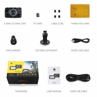 Z-Edge Z3 3-Inch 2K Ultra Full HD1296P 2560x1080 Car Dash Cam With 32GB Card & Parking Monitor June 2018 - 5 Z-Edge Z3 3-Inch 2K Ultra Full HD1296P 2560x1080 Car Dash Cam with 32GB Card & Parking Monitor - 5