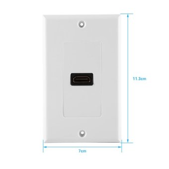 1 Port Gold Plated HDMI With Ethernet Wall Plate Face Cover ForHome Theater DVD(White) - Intl June 2018 - 4 1 Port Gold Plated HDMI with Ethernet Wall Plate Face Cover forHome Theater DVD(White) - intl - 4