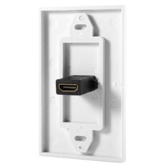 1 Port Gold Plated HDMI With Ethernet Wall Plate Face Cover ForHome Theater DVD(White) - Intl June 2018 - 3 1 Port Gold Plated HDMI with Ethernet Wall Plate Face Cover forHome Theater DVD(White) - intl - 3