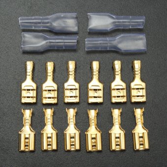 100Pcs Copper 4.8mm Female Spade Crimp Terminals 22~16AWG 0.5mm Thickness - Intl July 2018 - 4 100Pcs Copper 4.8mm Female Spade Crimp Terminals 22~16AWG 0.5mm Thickness - intl - 4